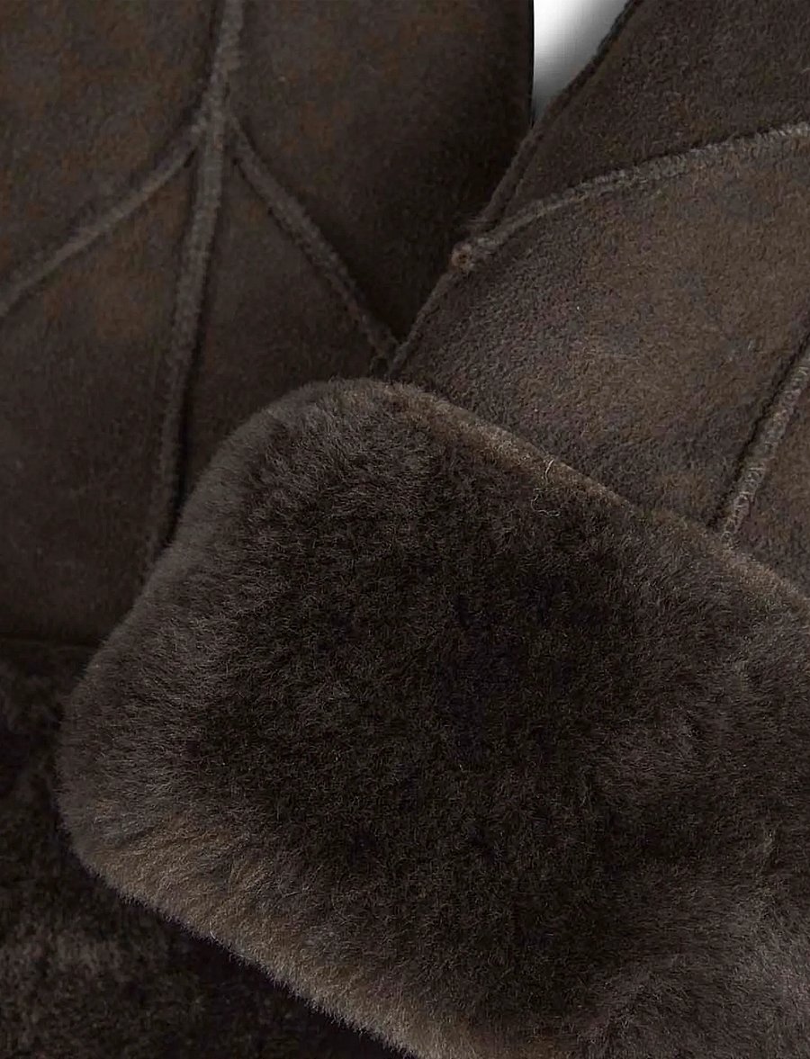 Markberg - JasminMBG Sheepskin Mitten - labakindad - dark brown - 3
