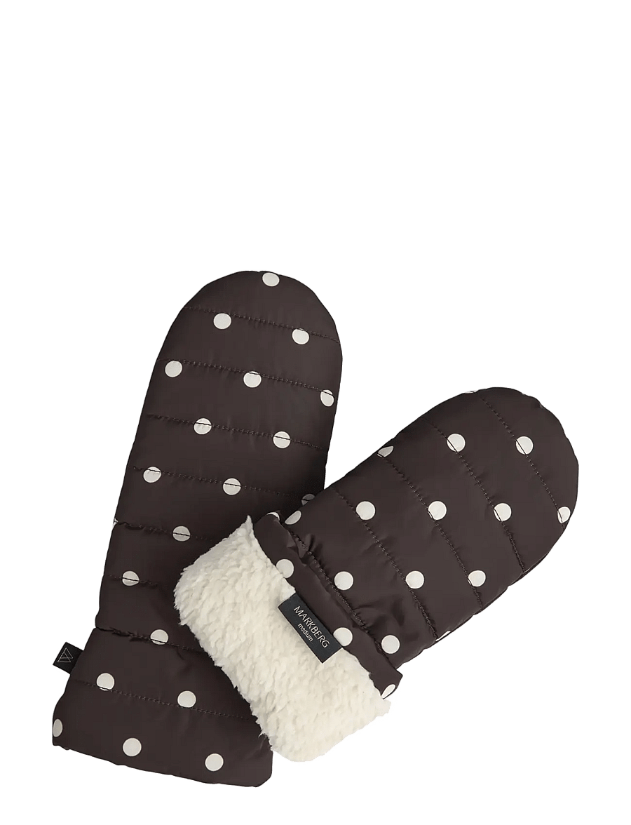 Markberg - CelinaMBG Mitten - luffer - polka dot, brown - 2