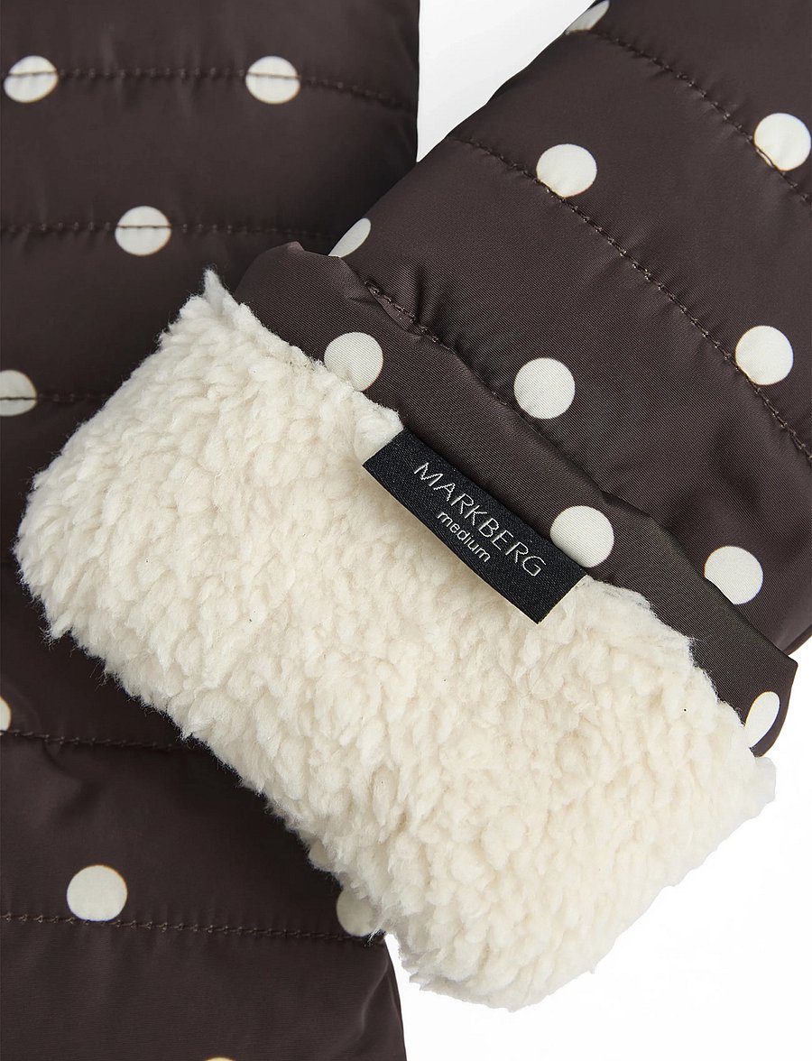 Markberg - CelinaMBG Mitten - luffer - polka dot, brown - 3
