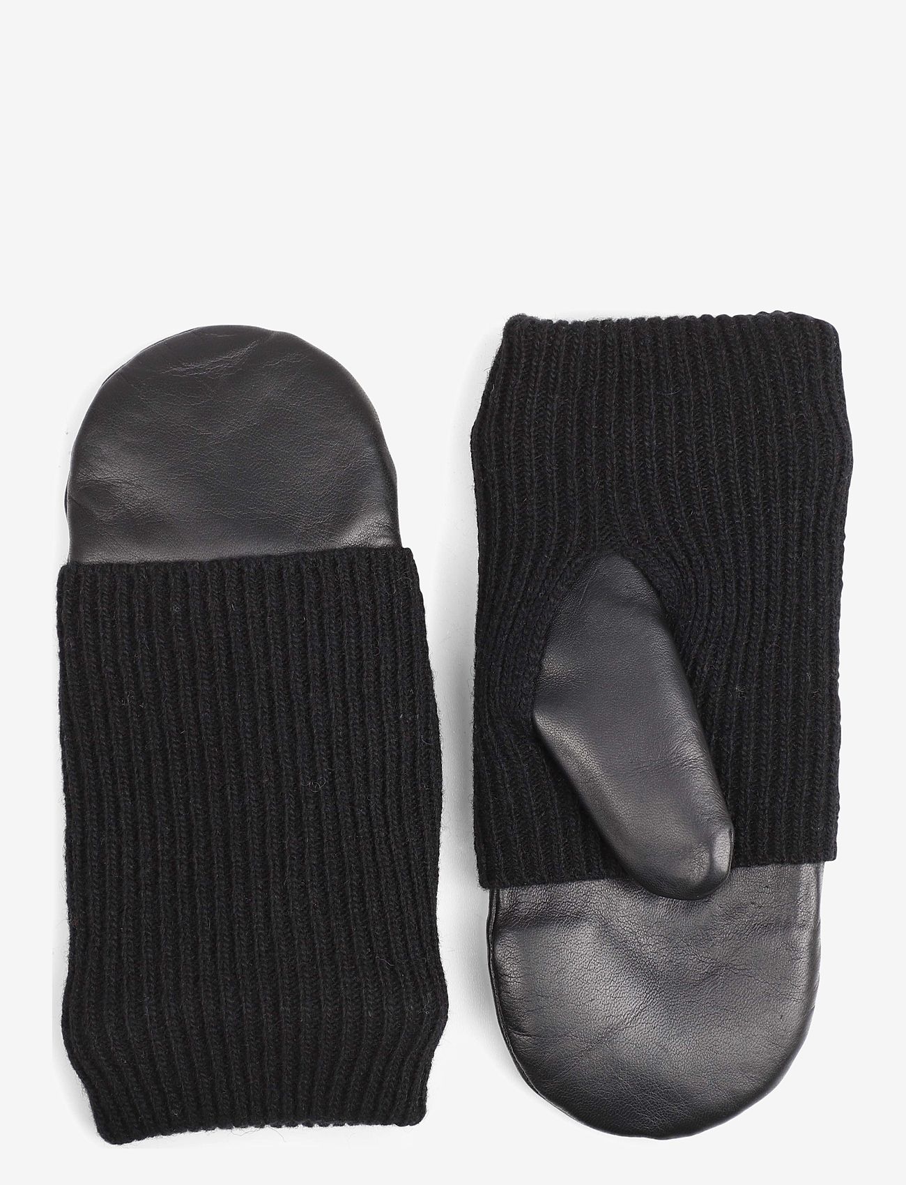 Markberg - MaudeMBG Mitten - accessories - black w/black - 0