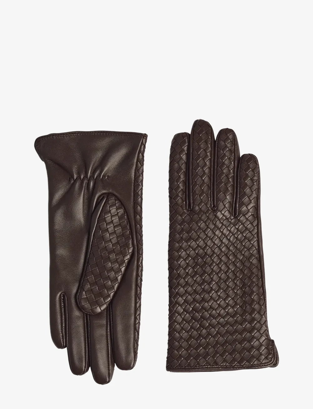 Markberg - MeliaMBG Glove, Weave - fingerhandschuhe - dark brown - 1
