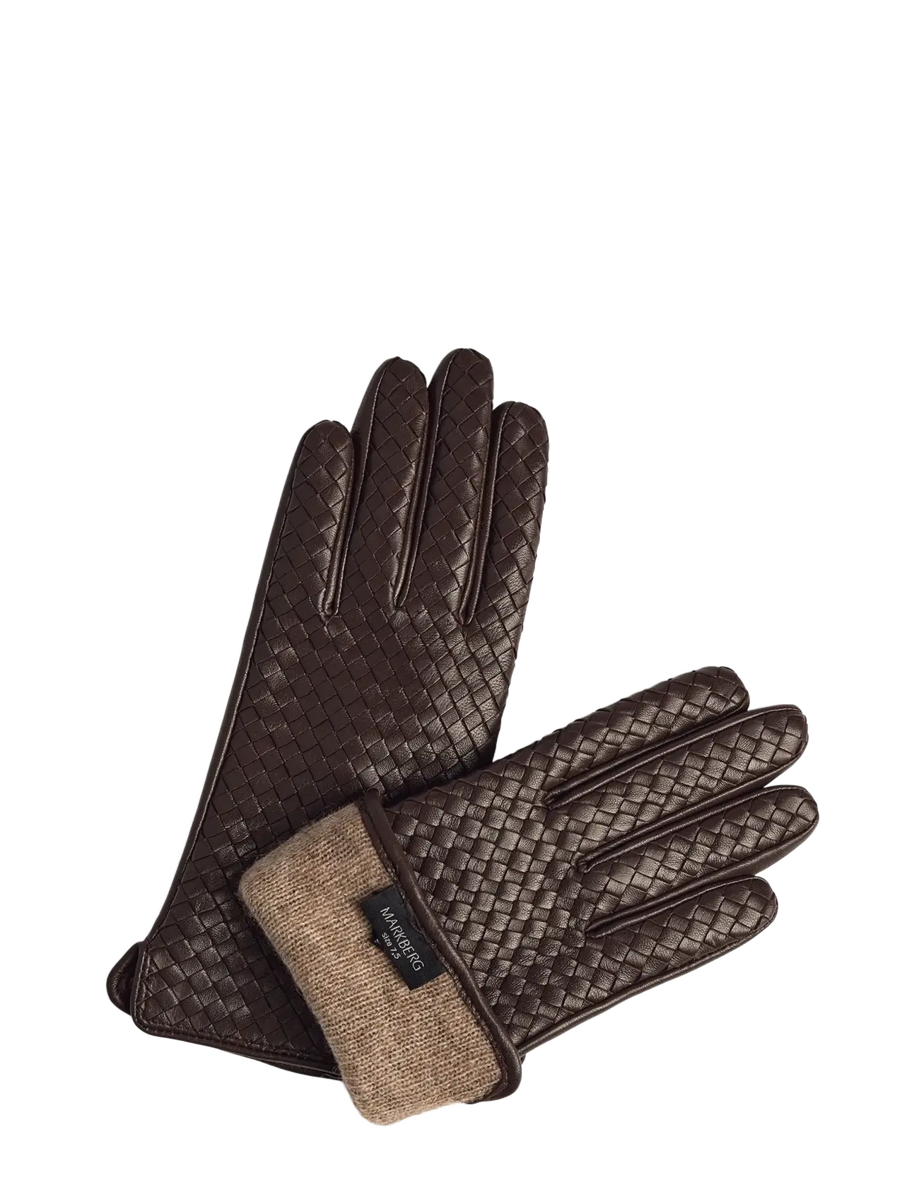 Markberg - MeliaMBG Glove, Weave - nahast kindad - dark brown - 2