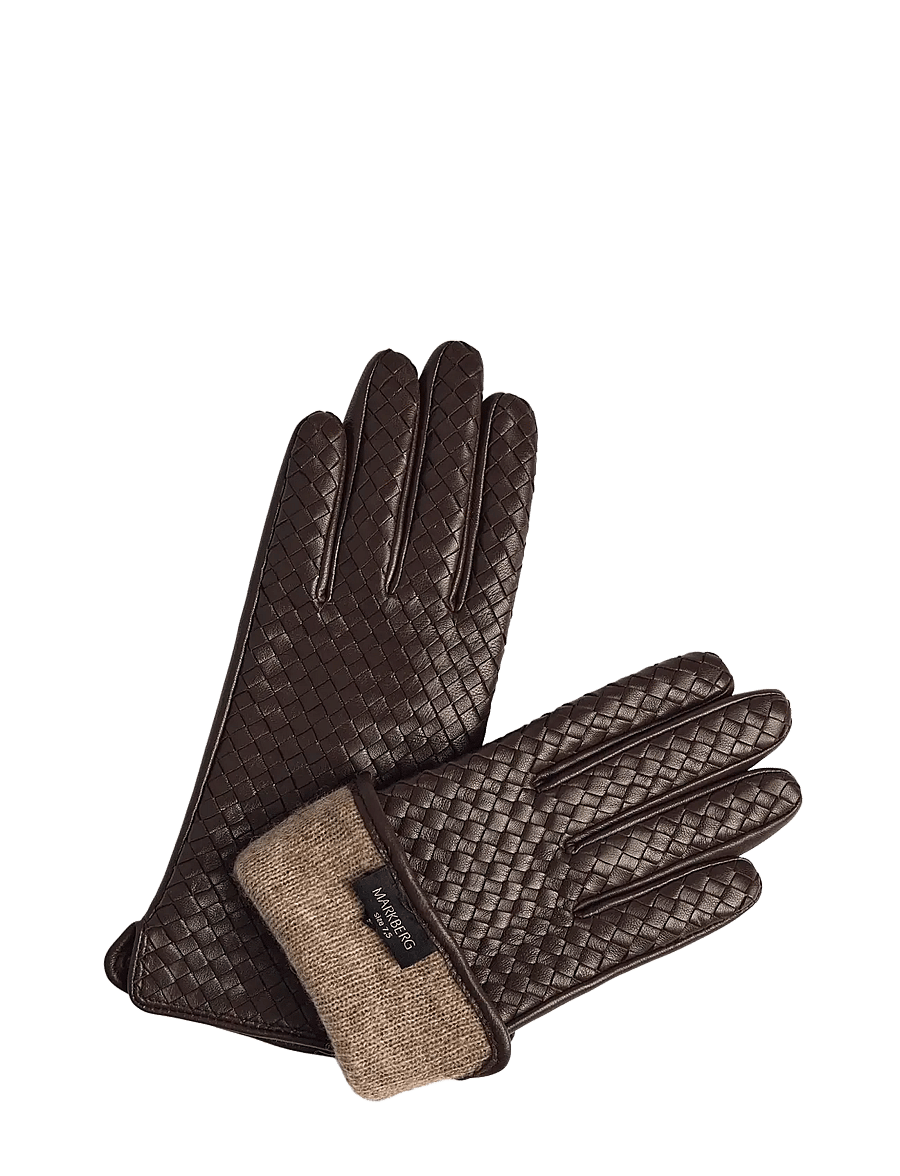 Markberg - MeliaMBG Glove, Weave - nahast kindad - dark brown - 2