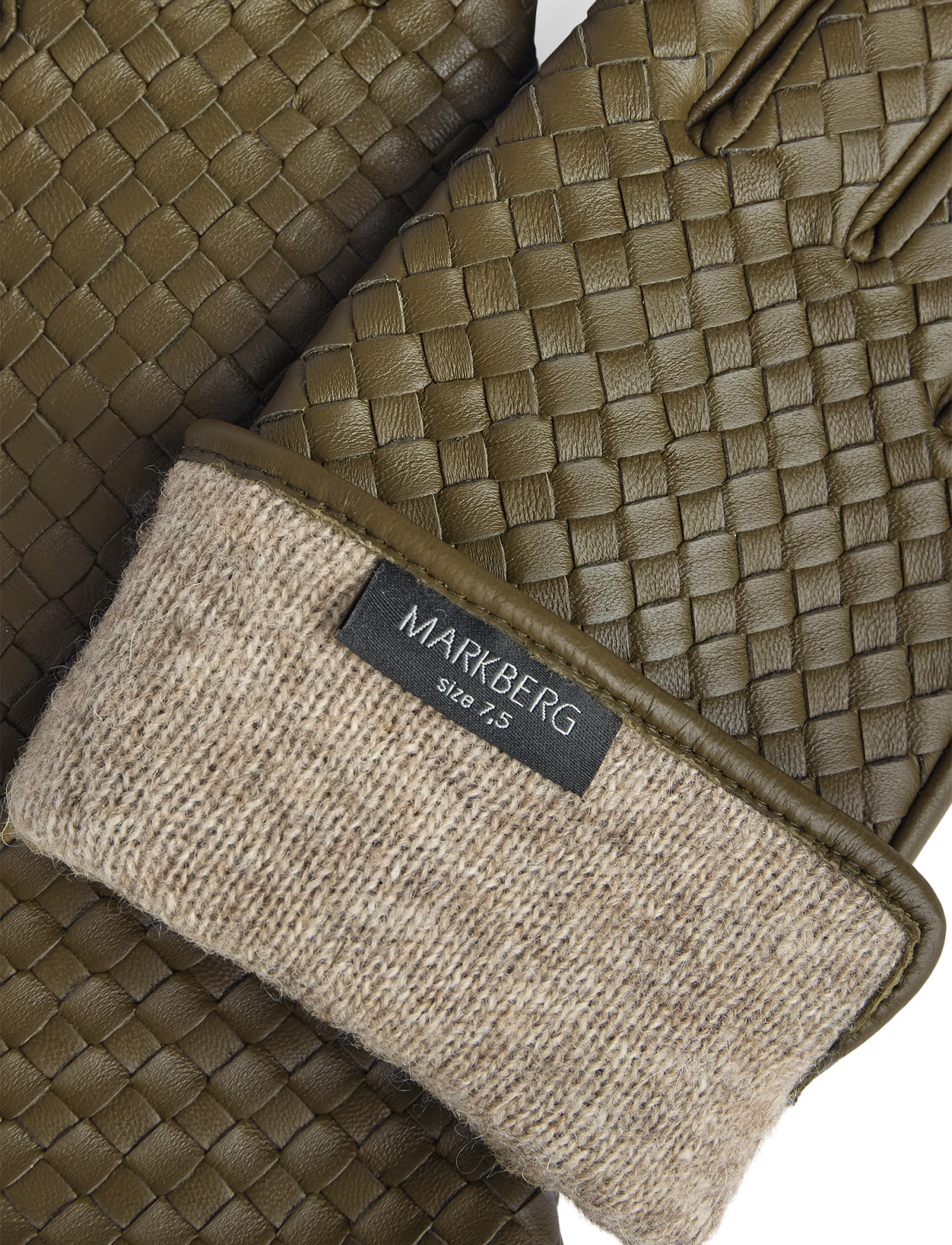 Markberg - MeliaMBG Glove, Weave - lederhandschuhe - ivy green - 3