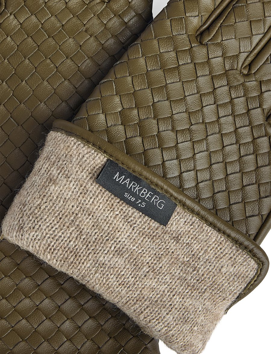 Markberg - MeliaMBG Glove, Weave - lederhandschuhe - ivy green - 3