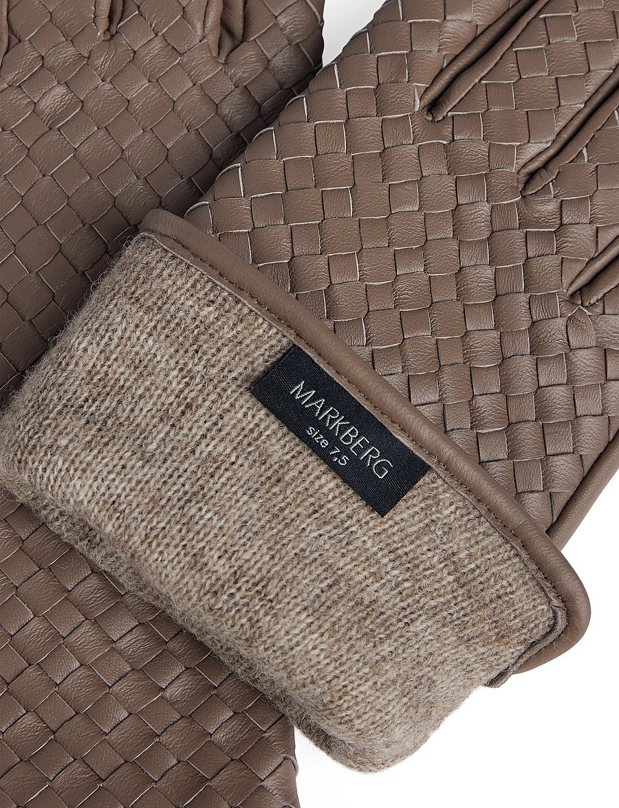 Markberg - MeliaMBG Glove, Weave - lederhandschuhe - major brown - 3
