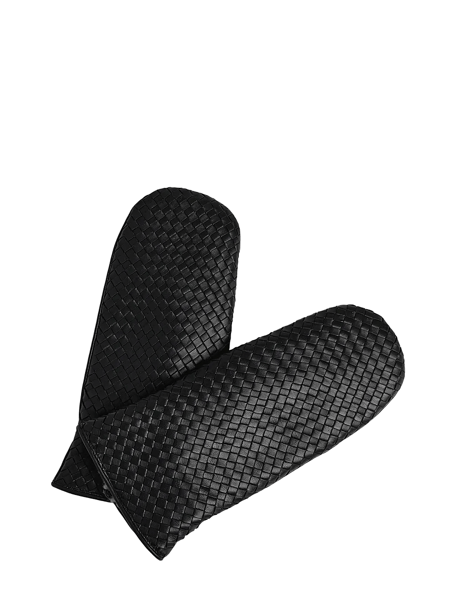 Markberg - EmbaMBG Mitten, Weave - fäustlinge - black - 0