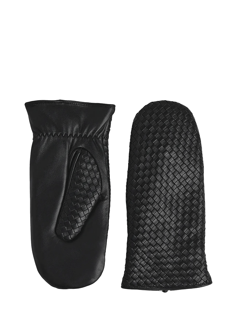 Markberg - EmbaMBG Mitten, Weave - fäustlinge - black - 1
