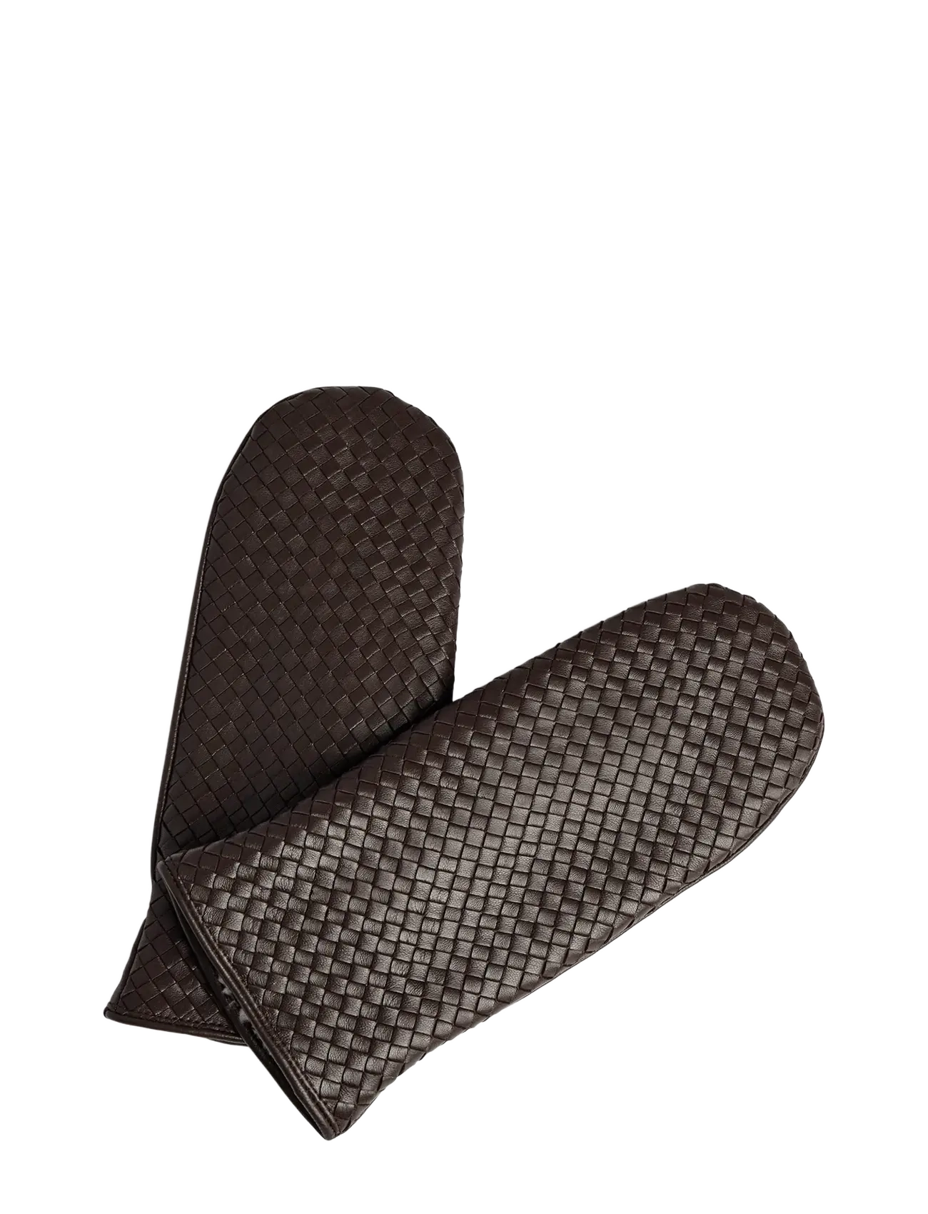 Markberg EmbaMBG Mitten, Weave - Handschuhe - DARK BROWN / brown