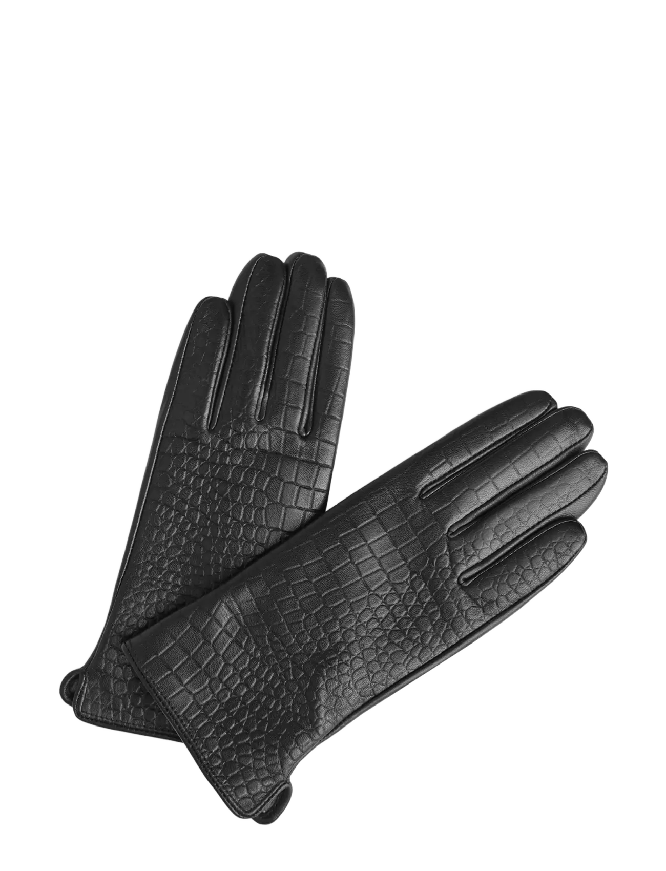 Markberg NilaMBG Glove, Croco - Lederhandschuhe - BLACK / black