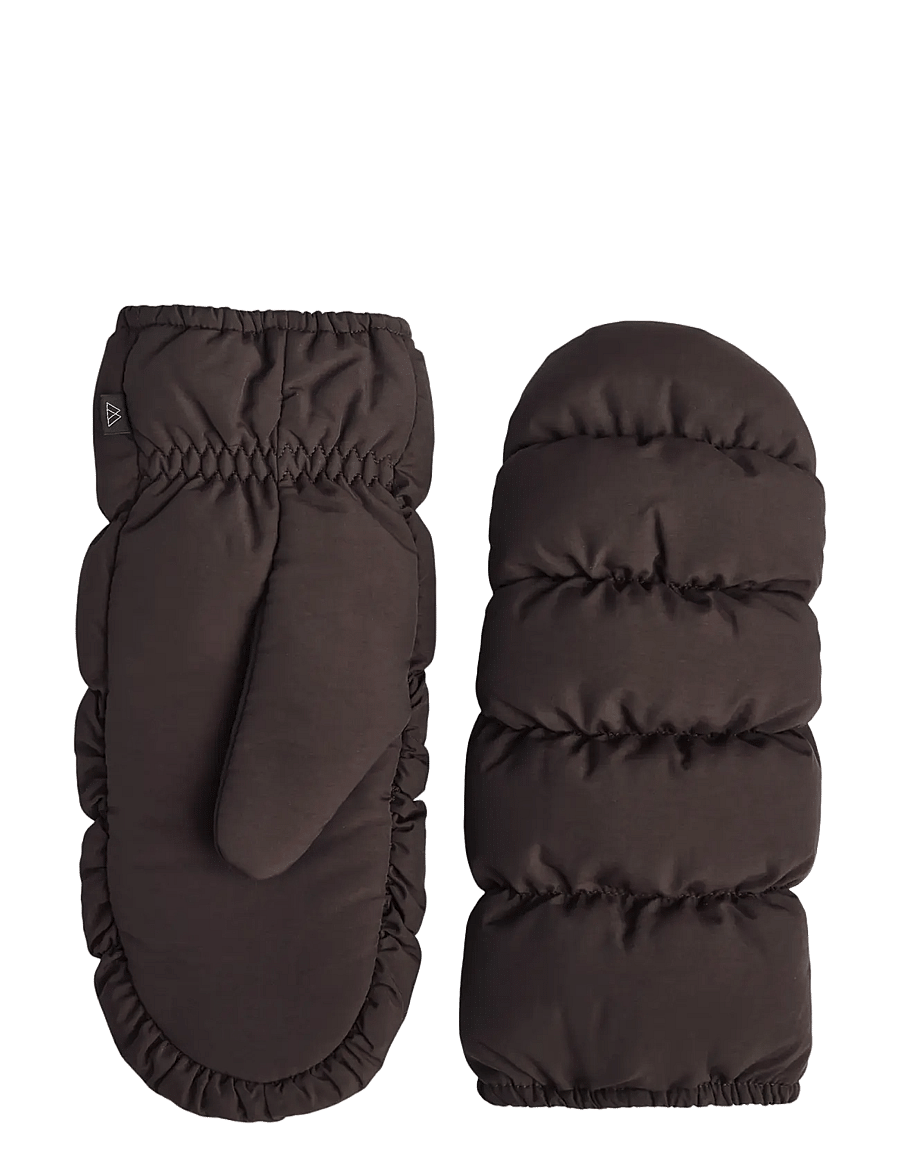 Markberg - CaiaMBG Puffer Mitten - labakindad - espresso brown - 1