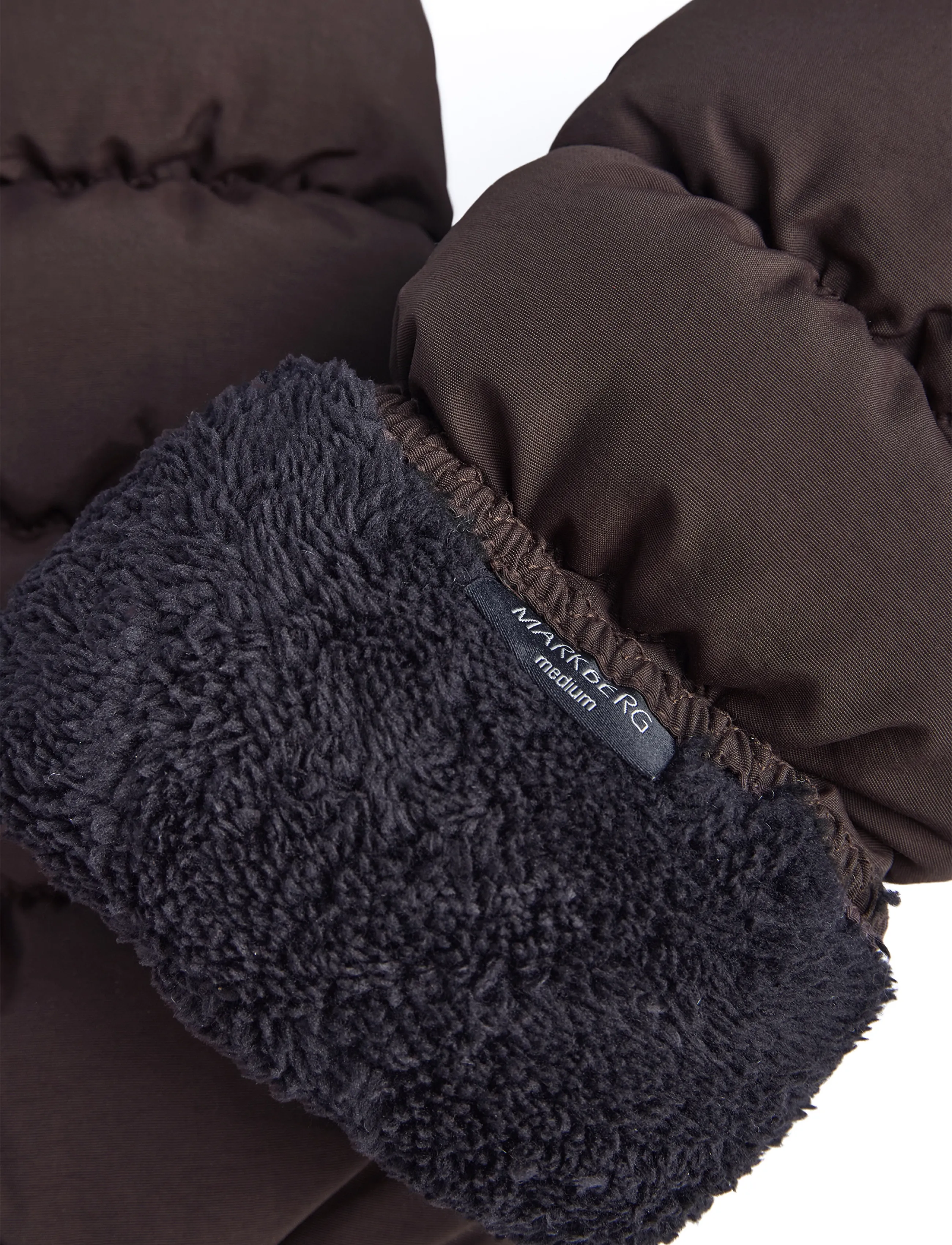 Markberg - CaiaMBG Puffer Mitten - labakindad - espresso brown - 3