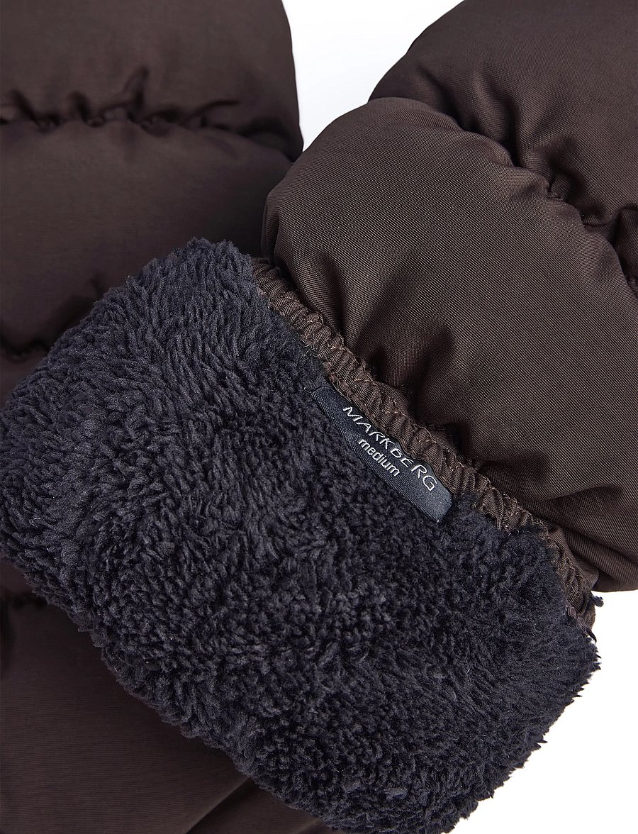Markberg - CaiaMBG Puffer Mitten - labakindad - espresso brown - 3