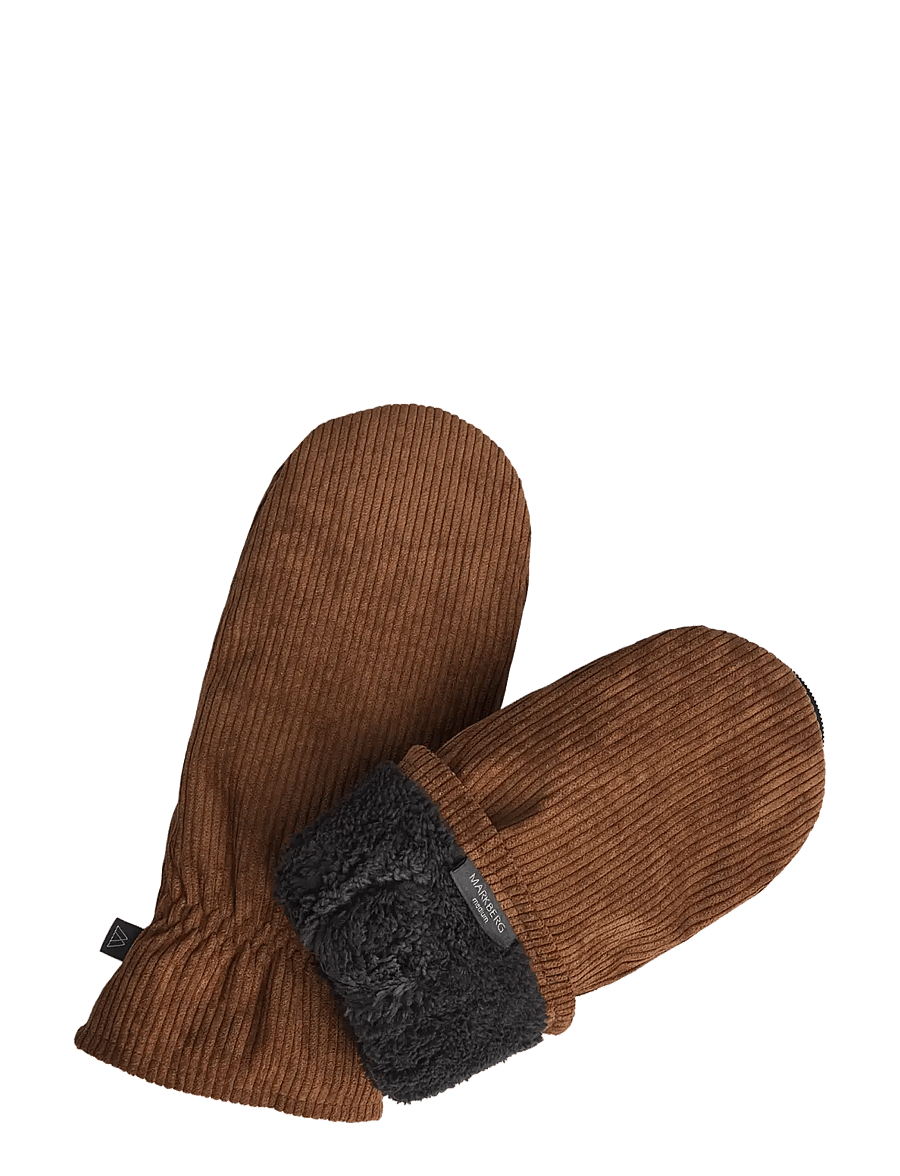 Markberg - AnoukMBG Mitten, Corduroy - fäustlinge - cognac - 2