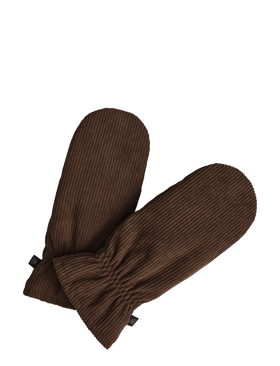 Markberg - AnoukMBG Mitten, Corduroy - fäustlinge - dark brown - 0
