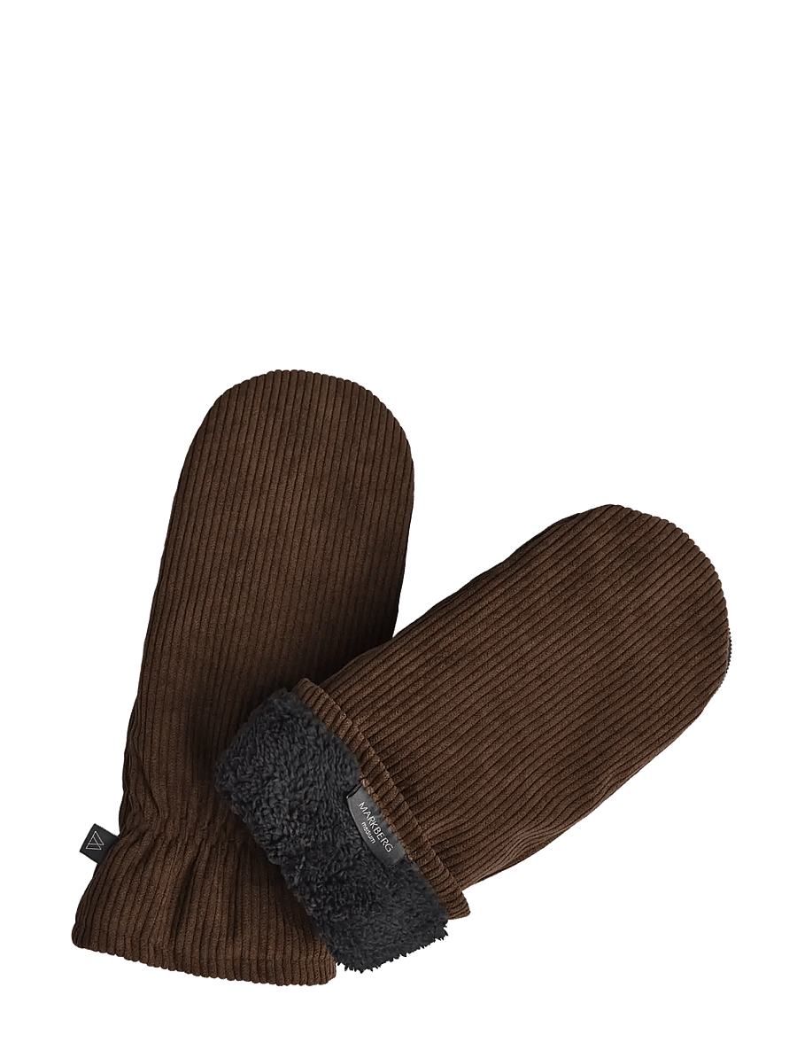 Markberg - AnoukMBG Mitten, Corduroy - fäustlinge - dark brown - 2