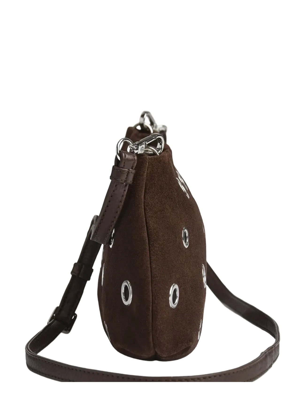 Markberg - EssieMBG Cross. Bag, Suede - crossbody bags - espresso brown - 1