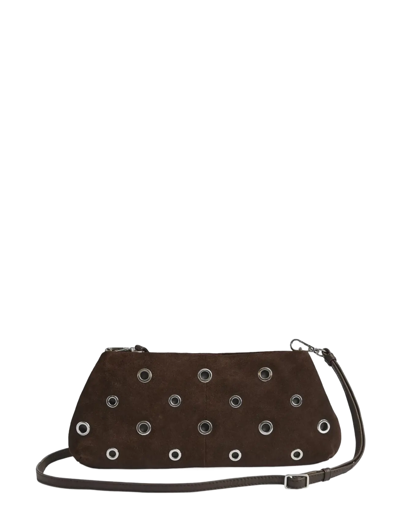 Markberg - EssieMBG Cross. Bag, Suede - crossbody bags - espresso brown - 2