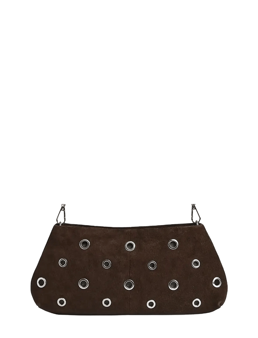 Markberg - EssieMBG Cross. Bag, Suede - crossbody bags - espresso brown - 3