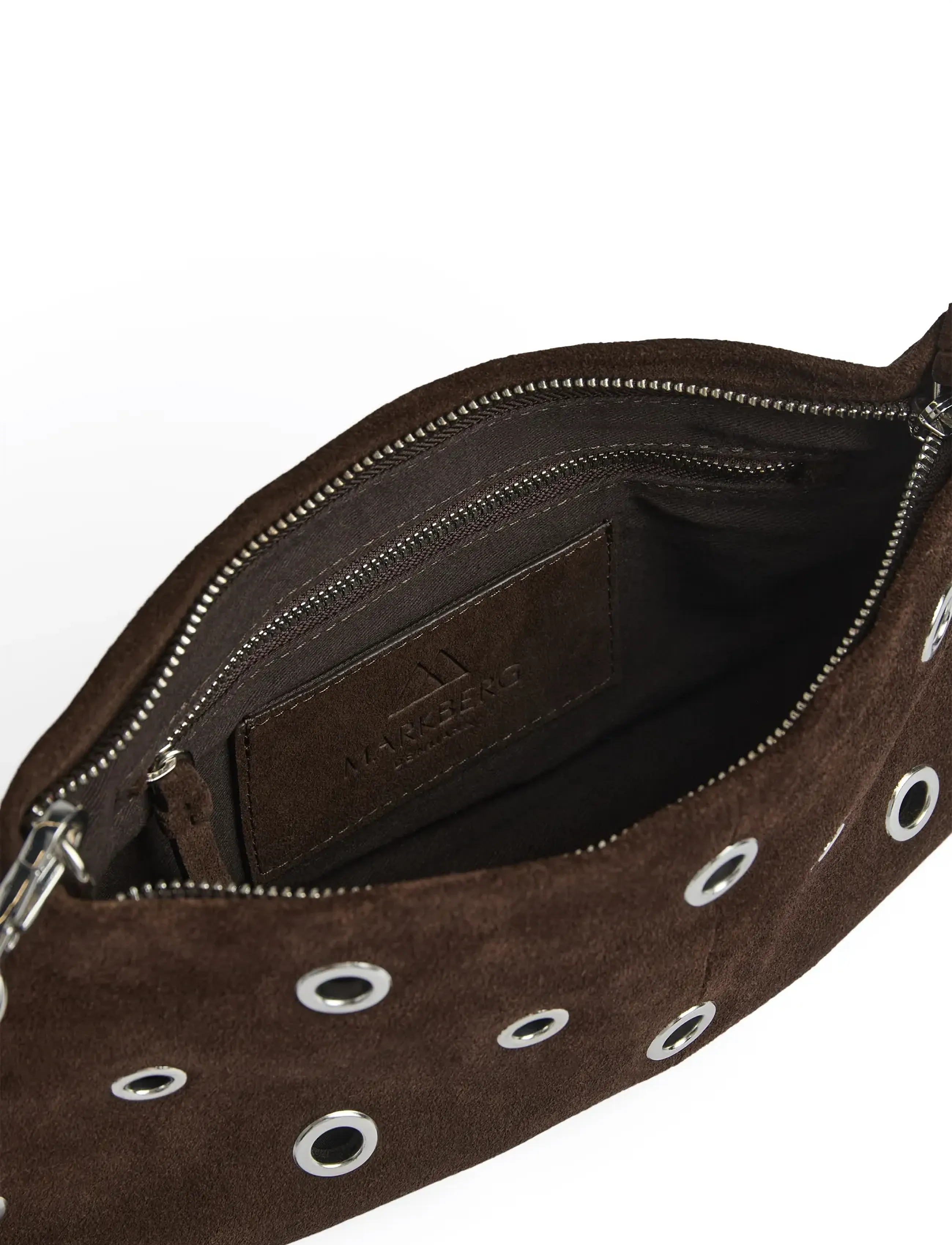 Markberg - EssieMBG Cross. Bag, Suede - crossbody bags - espresso brown - 4