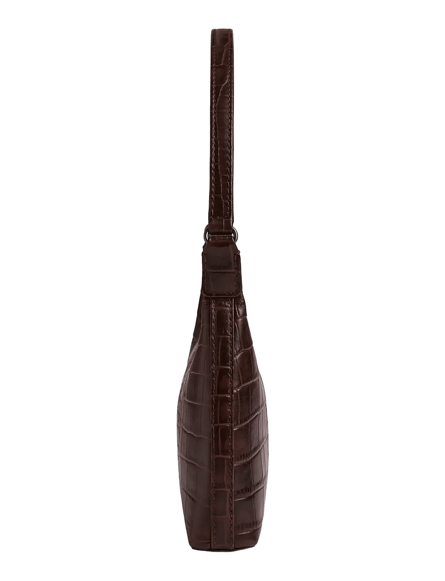 Markberg - FeliciaMBG Bag, Croco - axelremsväskor - espresso brown - 2