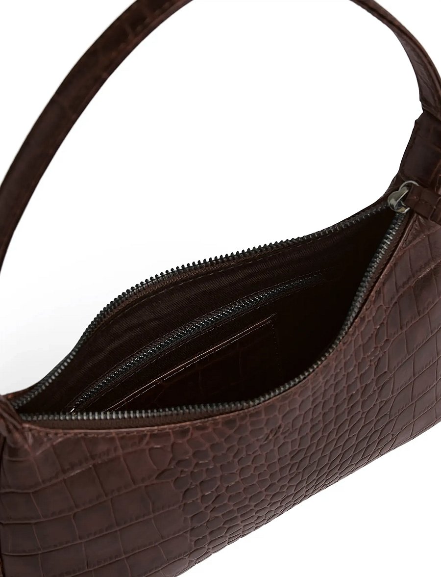Markberg - FeliciaMBG Bag, Croco - axelremsväskor - espresso brown - 3