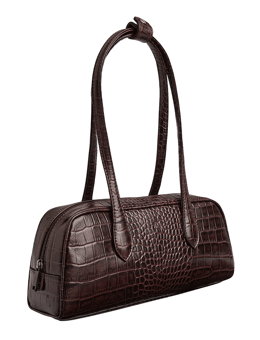 Markberg - EdenaMBG Bag, Croco - modetrender - espresso brown - 2