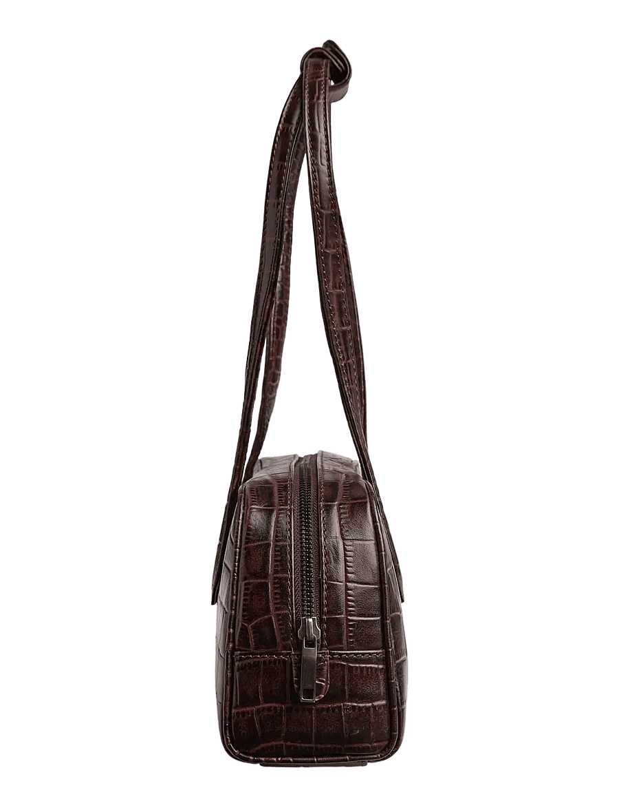 Markberg - EdenaMBG Bag, Croco - modetrender - espresso brown - 3