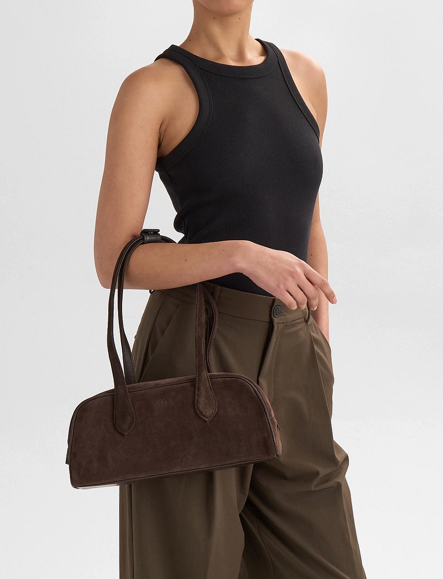 Markberg - EdenaMBG Bag, Suede - speciella tillfällen - dark brown - 0