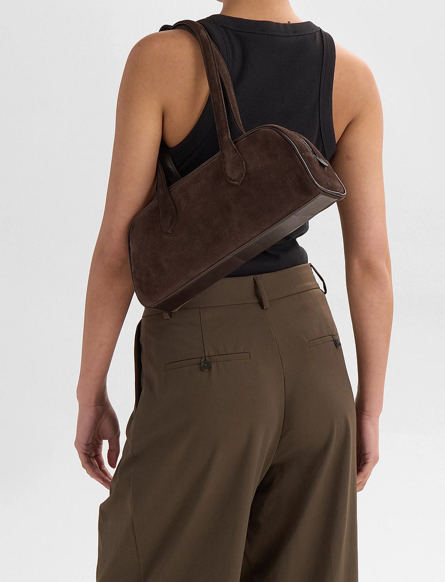 Markberg - EdenaMBG Bag, Suede - speciella tillfällen - dark brown - 5
