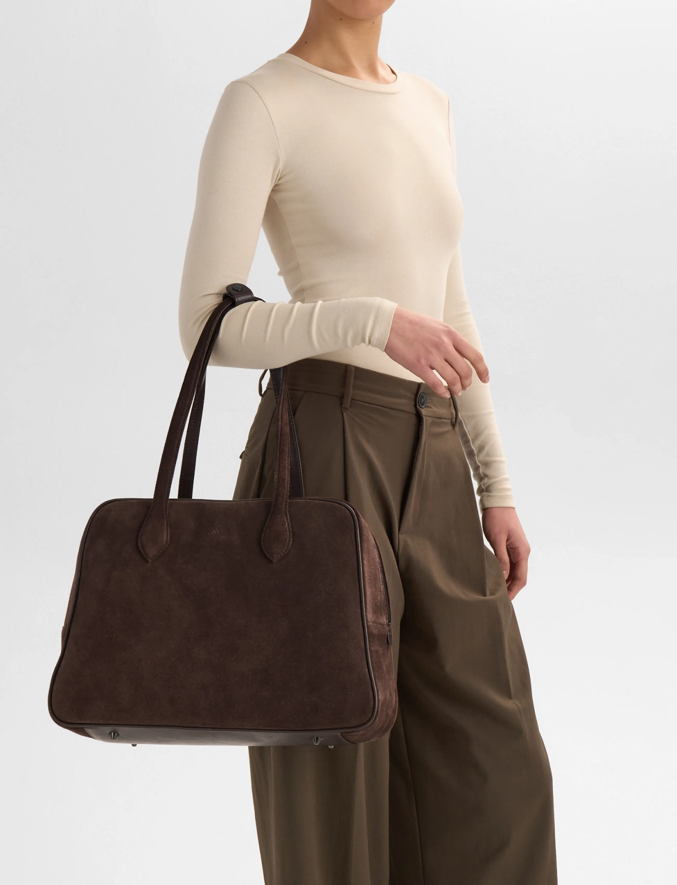 Markberg Elarambg Work Bag, Suede, One Size, Bags, Braun - Small Shoulder Bags-crossbody Frauen