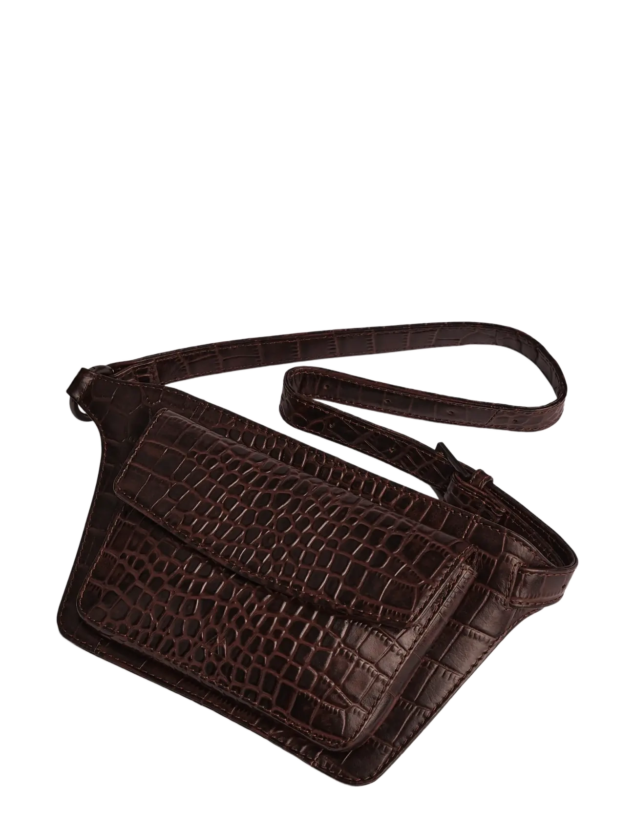 Markberg ZayaMBG Belt Bag, Croco - Kollektioner - ESPRESSO BROWN / brown