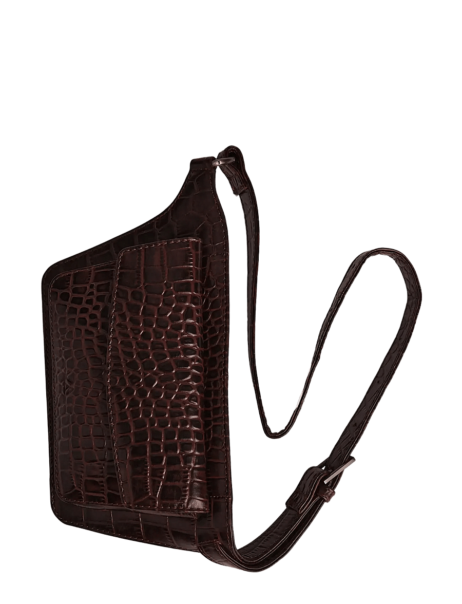Markberg - ZayaMBG Belt Bag, Croco - moetrendid - espresso brown - 2