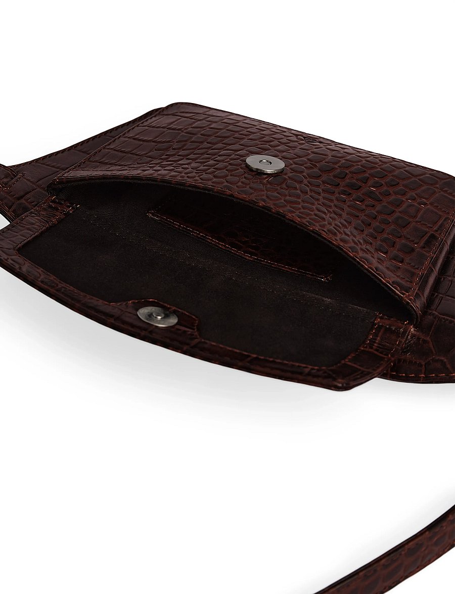 Markberg - ZayaMBG Belt Bag, Croco - moetrendid - espresso brown - 5