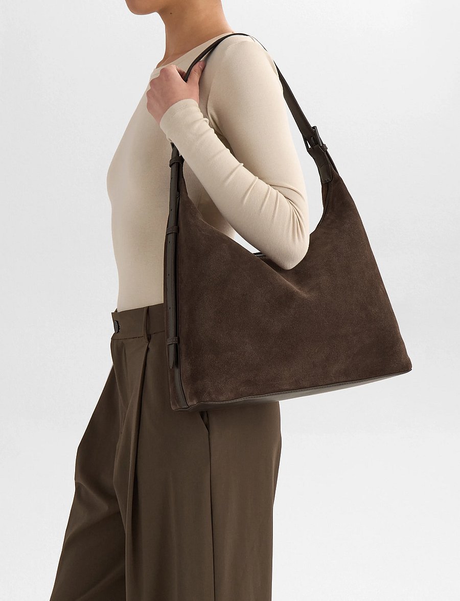 Markberg - TribecaMBG Bag, Suede - fashion trends - dark brown - 0