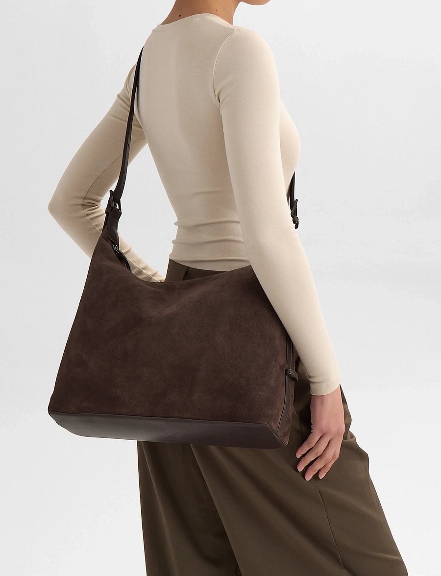Markberg - TribecaMBG Bag, Suede - fashion trends - dark brown - 5