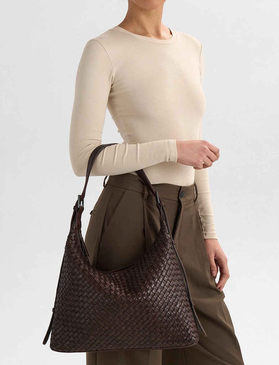 Markberg - TribecaMBG Bag, Weave - moetrendid - dark brown - 0