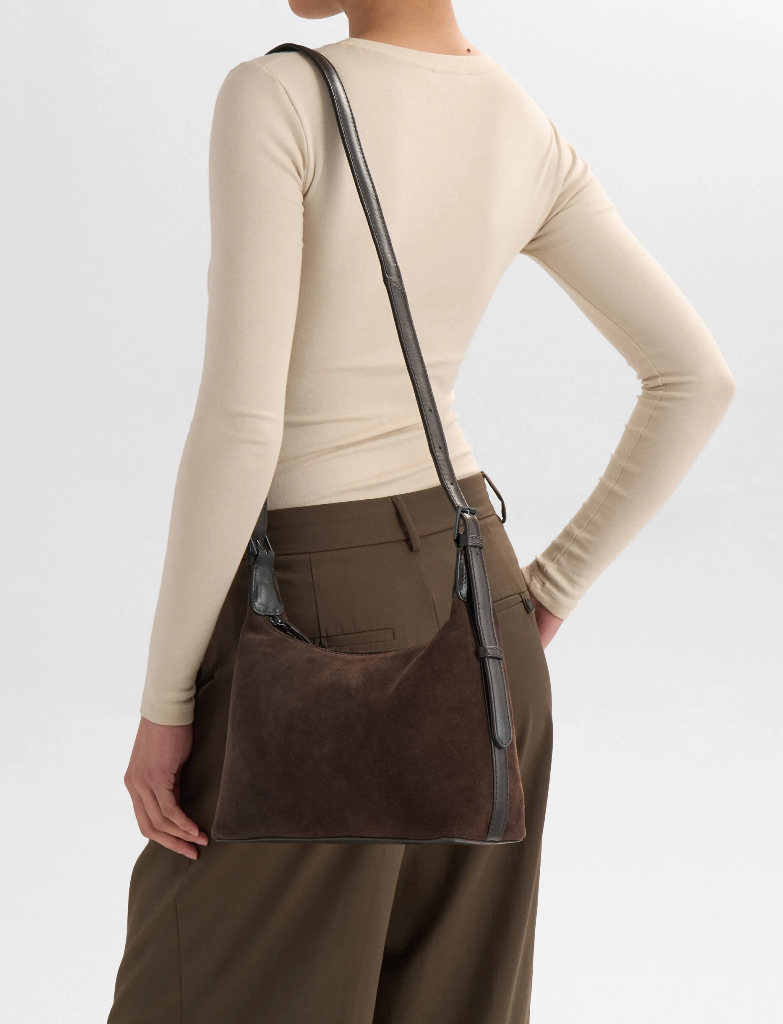 Markberg Amarimbg Crossbody Bag, Suede axelremsväskor dam – bild 2