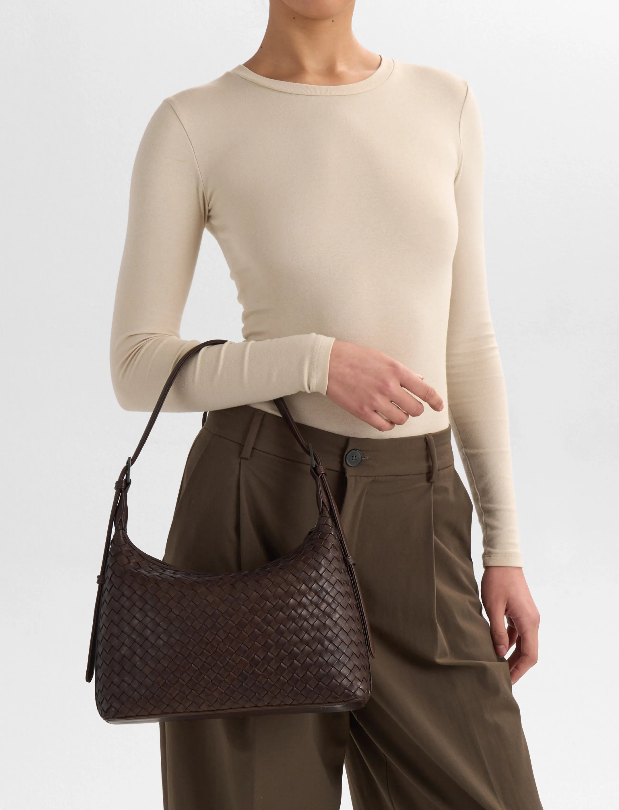 Markberg Amarimbg Crossbody Bag, Weave, One Size, Bags, Braun - Frauen