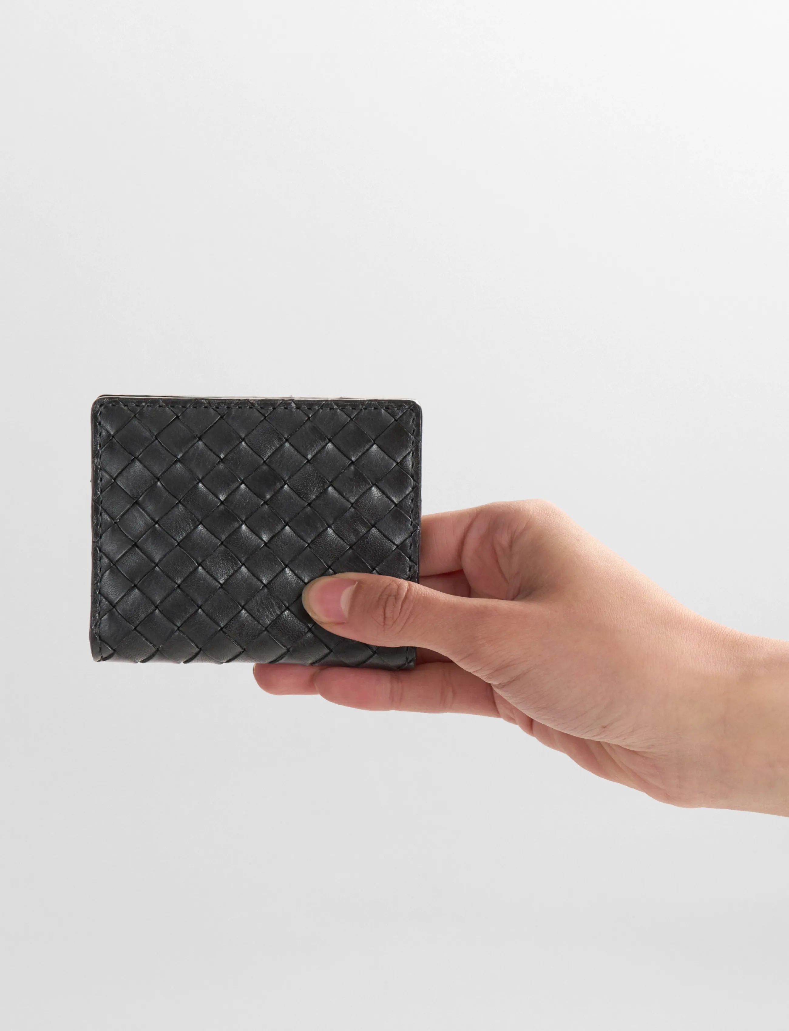 Markberg Ameliambg Card Holder, Weave, Kvinder, Flettet Kortholder, Sort, Str: ONE SIZE
