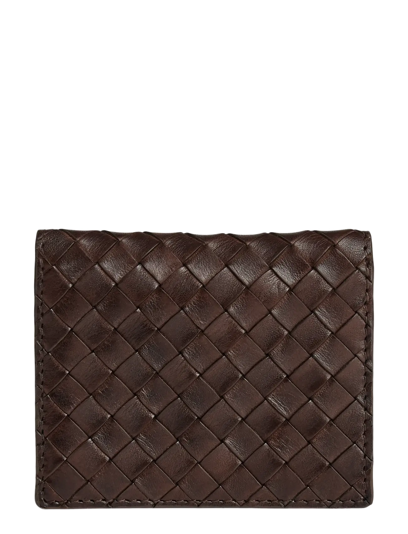 Markberg AmeliaMBG Card Holder, Weave - Kollektioner - DARK BROWN / brown