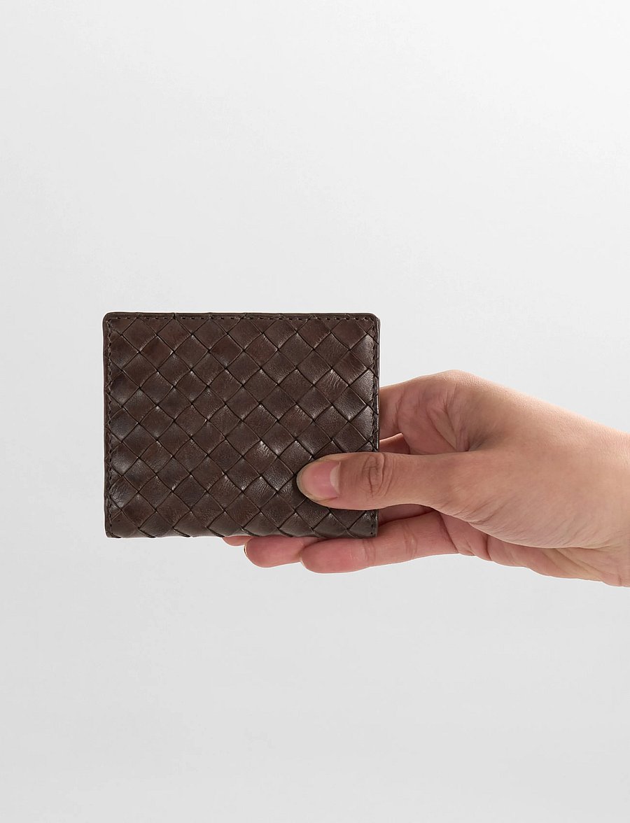 Markberg - AmeliaMBG Card Holder, Weave - kartenetuis - dark brown - 0
