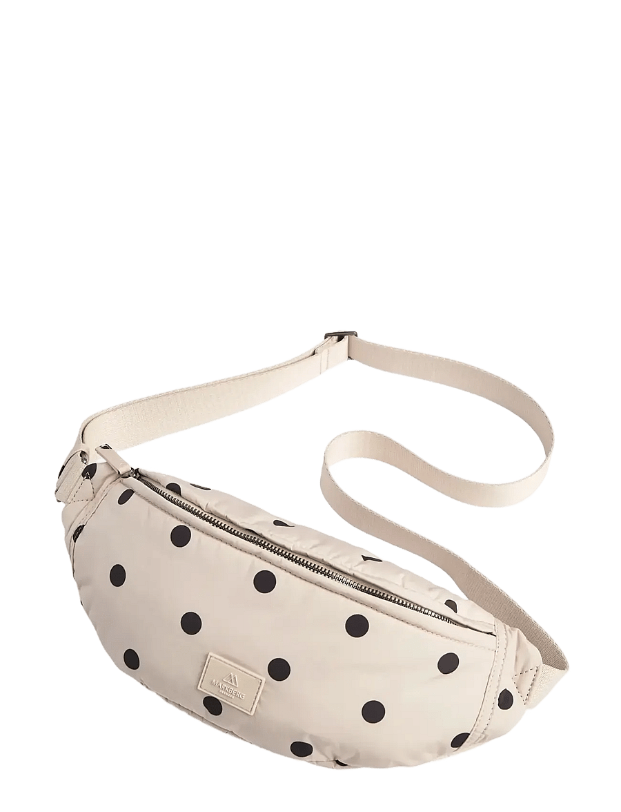 Markberg - HazeMBG Bum Bag, Recycled - mode trends - polka dot, creme - 1
