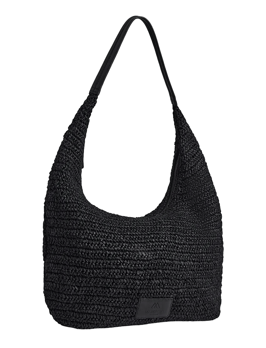 Markberg - SoleaMBG Bag, Raffia - mode trends - black w/black - 1