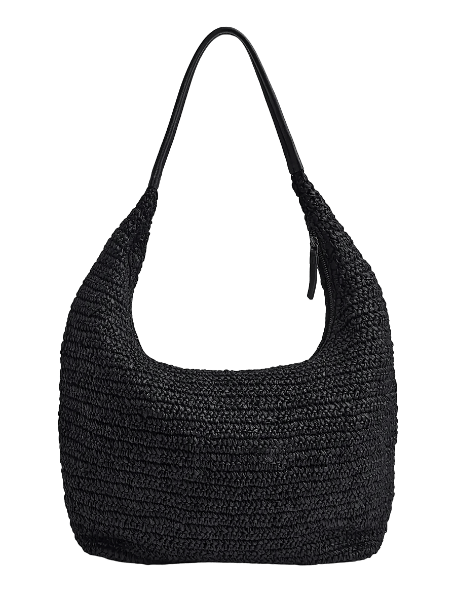 Markberg - SoleaMBG Bag, Raffia - mode trends - black w/black - 3