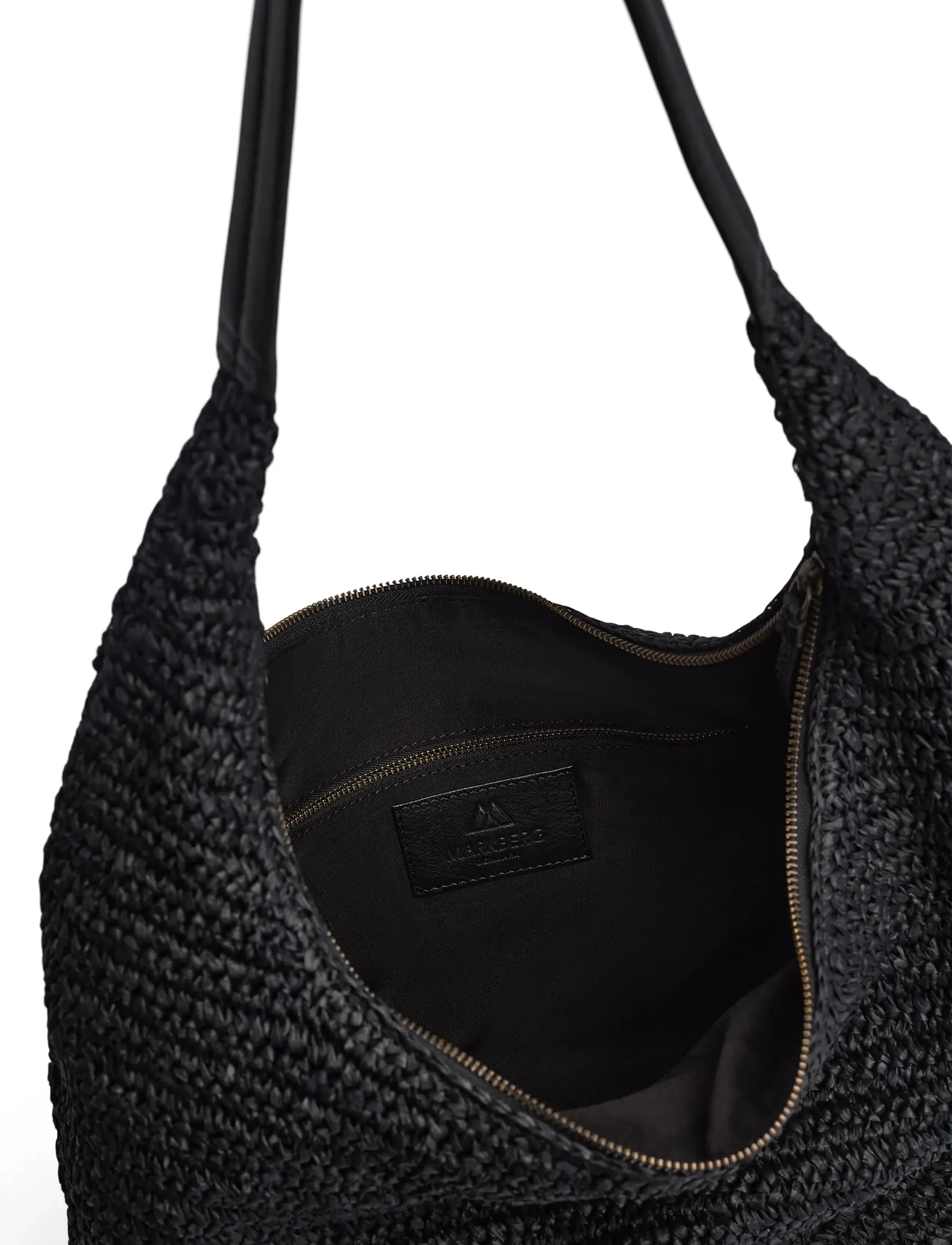 Markberg - SoleaMBG Bag, Raffia - mode trends - black w/black - 4