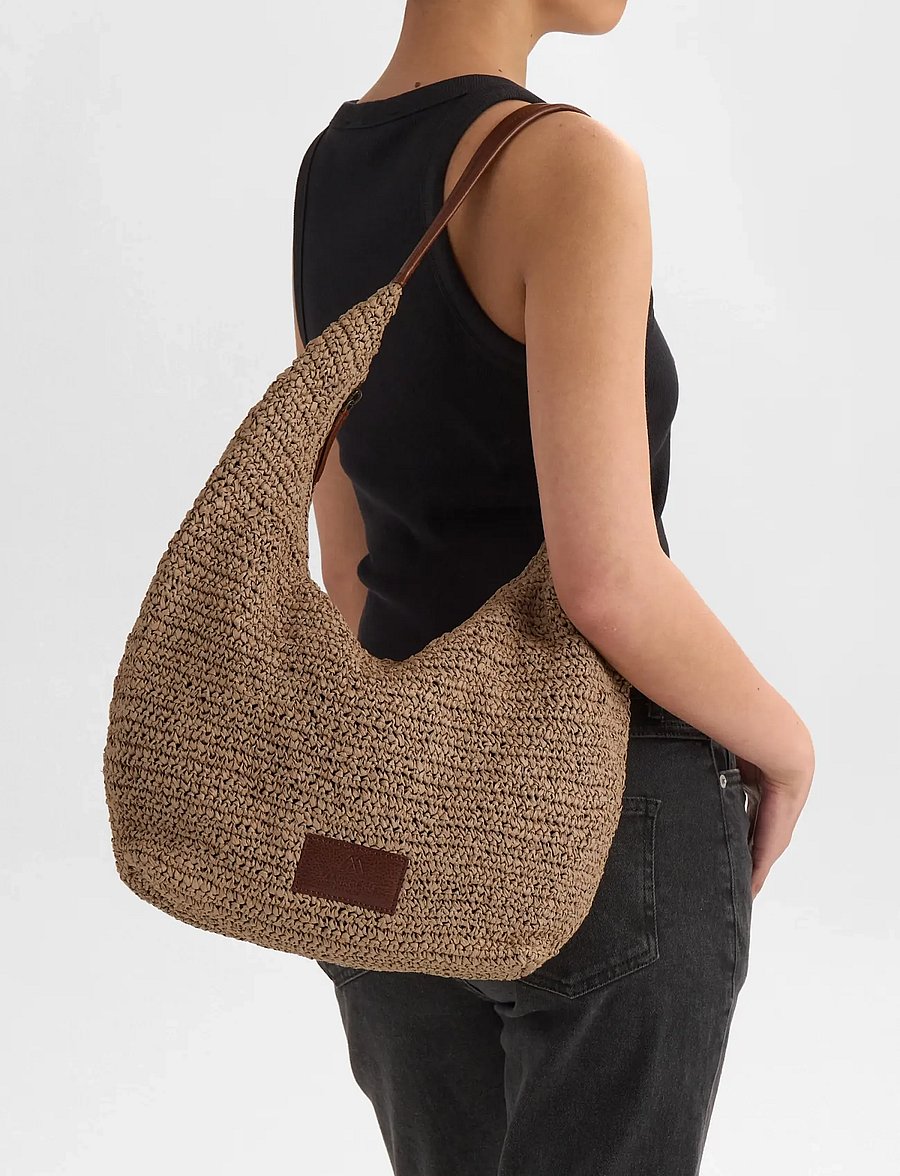 Markberg - SoleaMBG Bag, Raffia - mode trends - natural w/cognac - 0