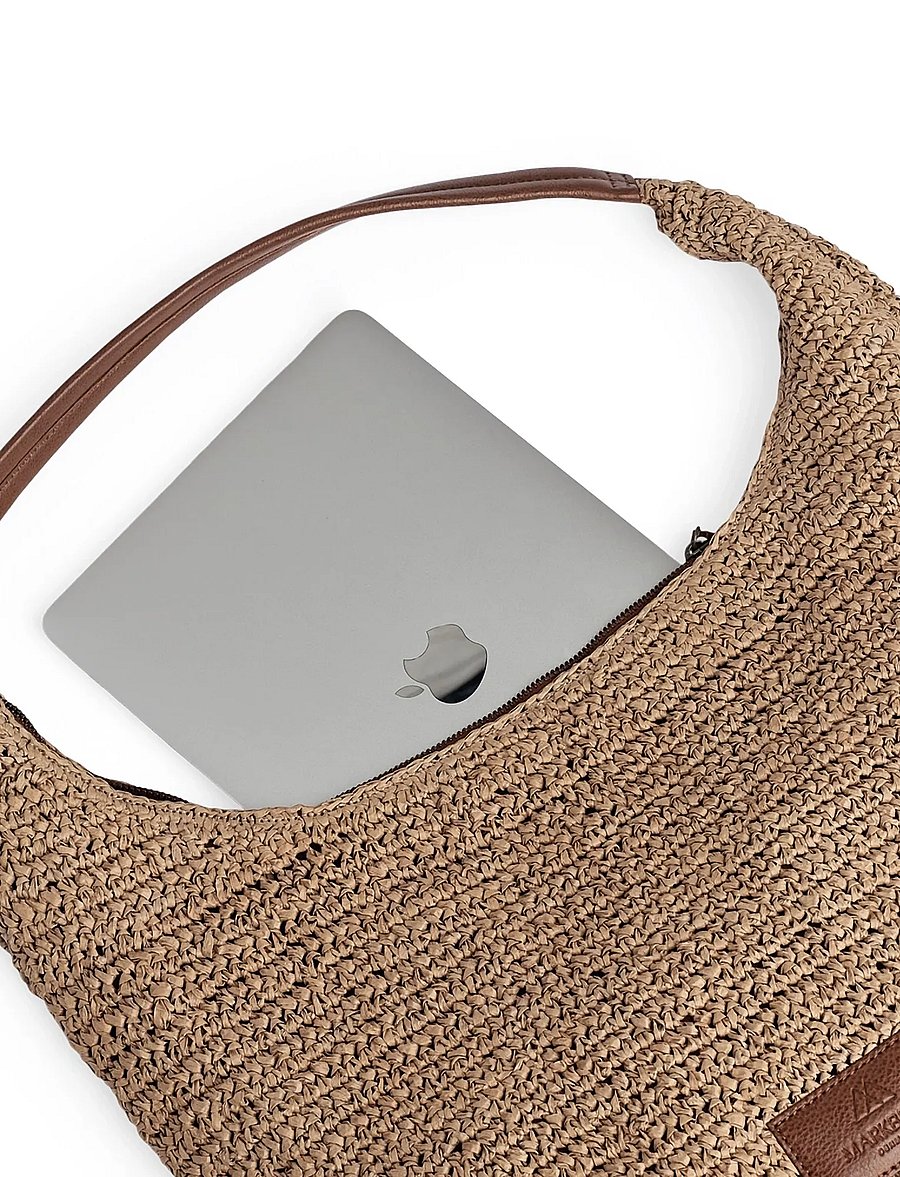 Markberg - SoleaMBG Bag, Raffia - mode trends - natural w/cognac - 5