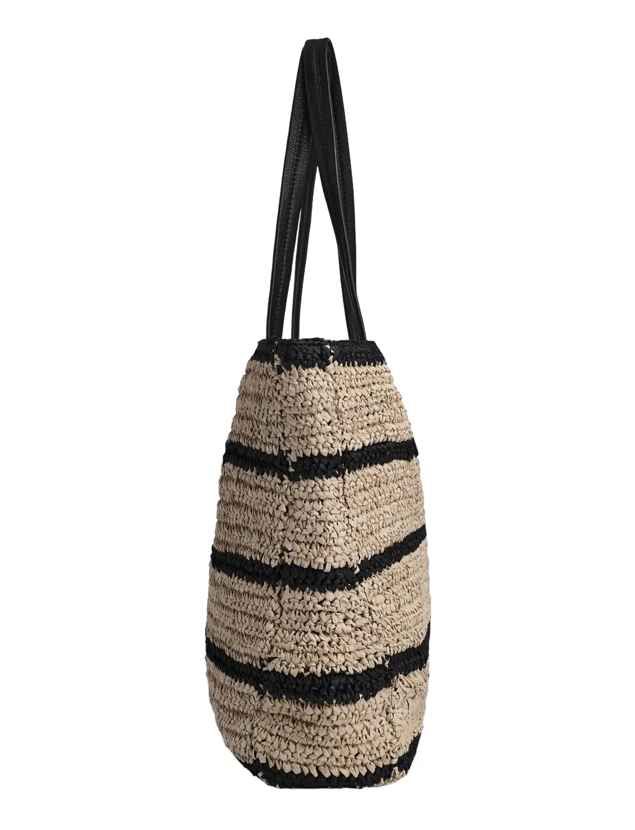 Markberg - AvaniMBG Shopper, Raffia - shoppingväskor - natural/black mix w/black - 3