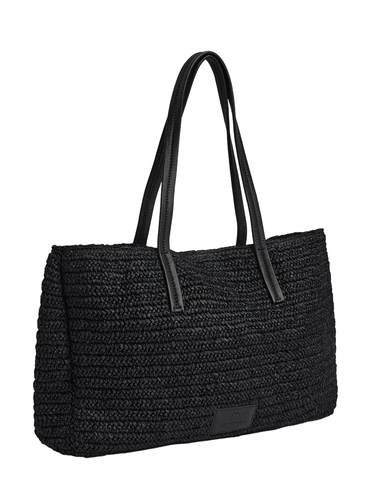 Markberg - AvaniMBG Shopper, Raffia - shoppere - black w/black - 1